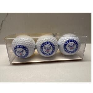 NEW Set of 3 U.S. Navy Golf Ball Set Fathers Day Dad Gift Military